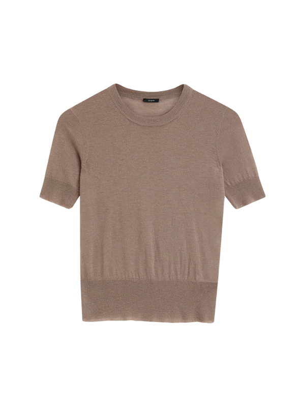 Cashair Short Sleeve top Brown