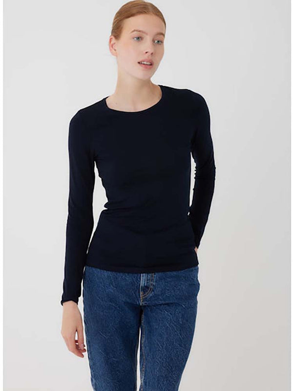 Boatneck Long Sleeve Top