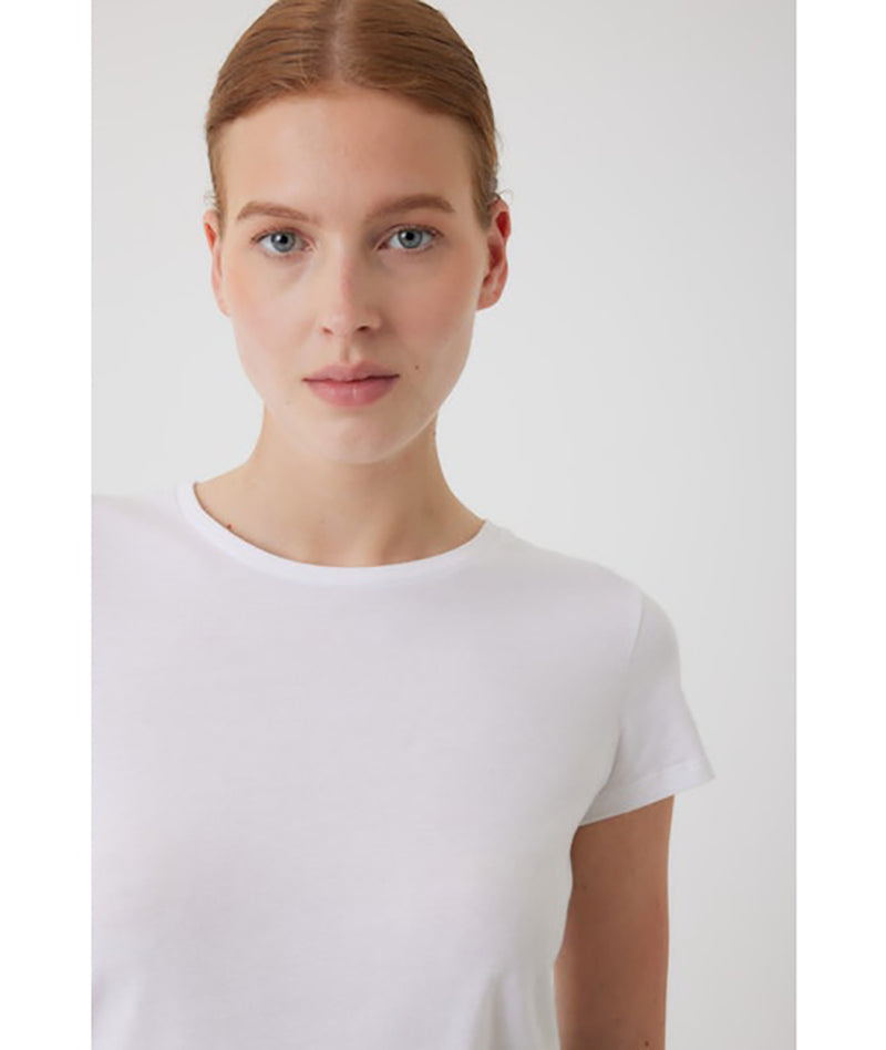 Organic Cotton Tee in Blanc