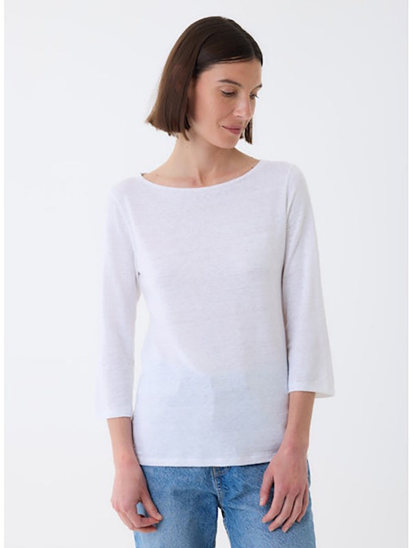 3/4 Sleeve Linen Top