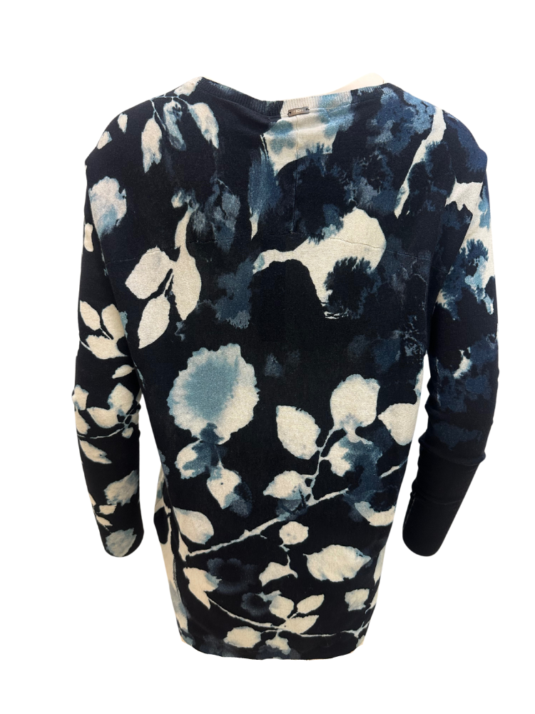 Enchanting Sweater in Navy Floral