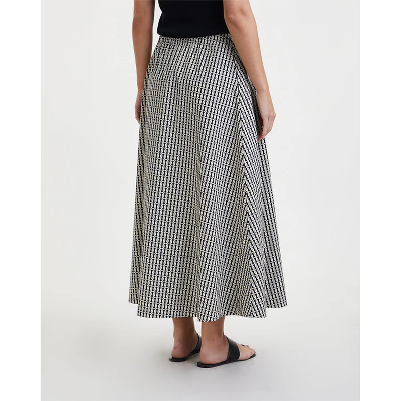 Pheobes Skirt in Grey Print