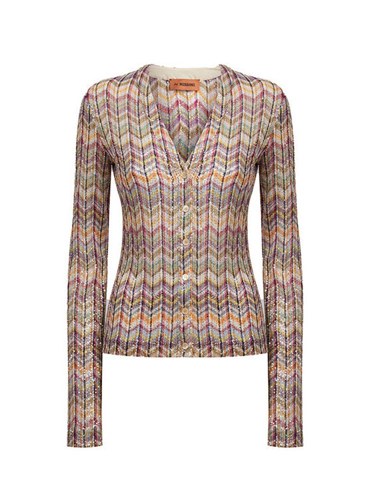 Sequinned Caperni Cardigan